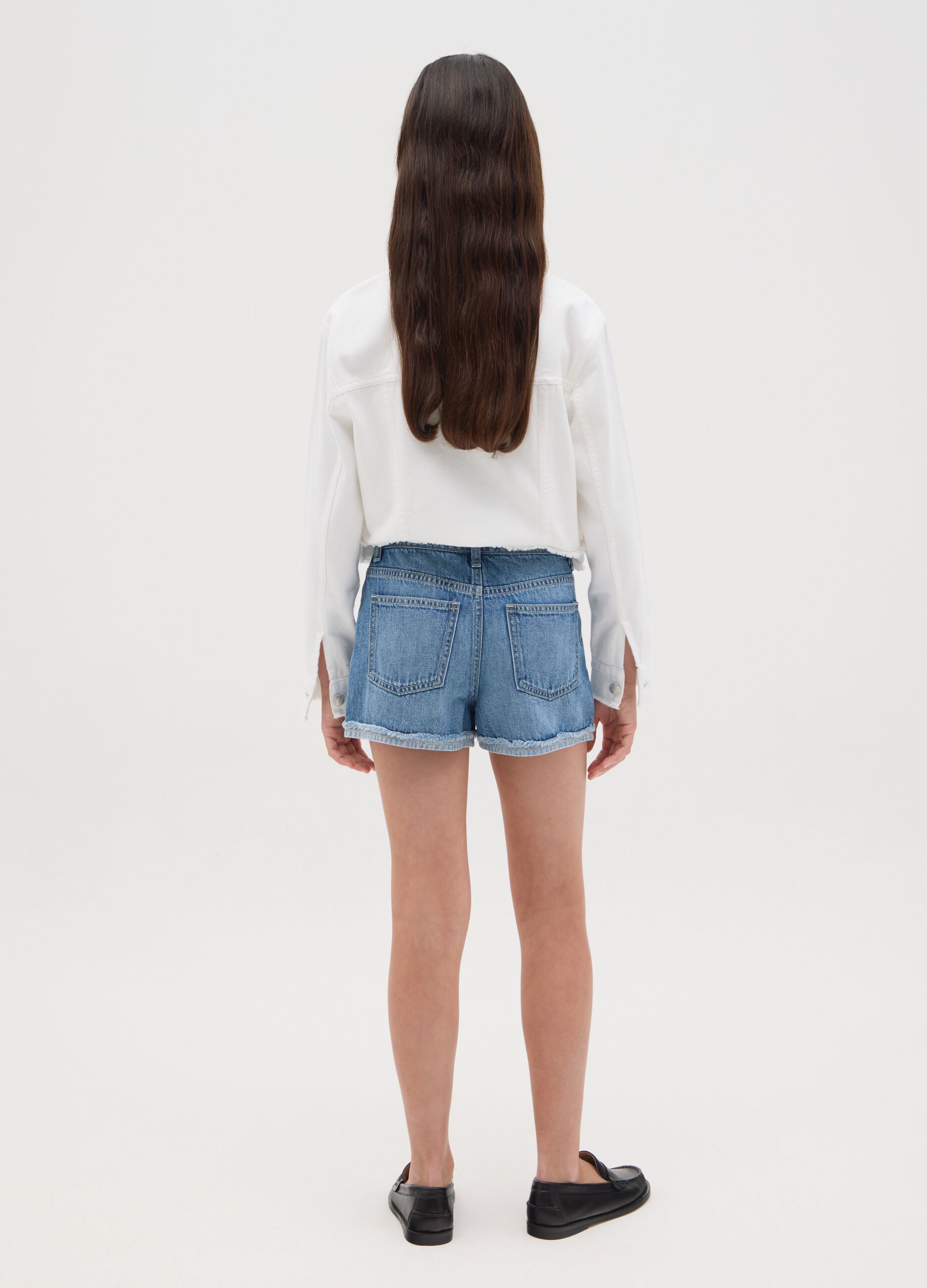Light Blue Denim Shorts Ovs