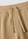 Pantaloni jogger beige in misto cotone con tasche cargo per bambino_2