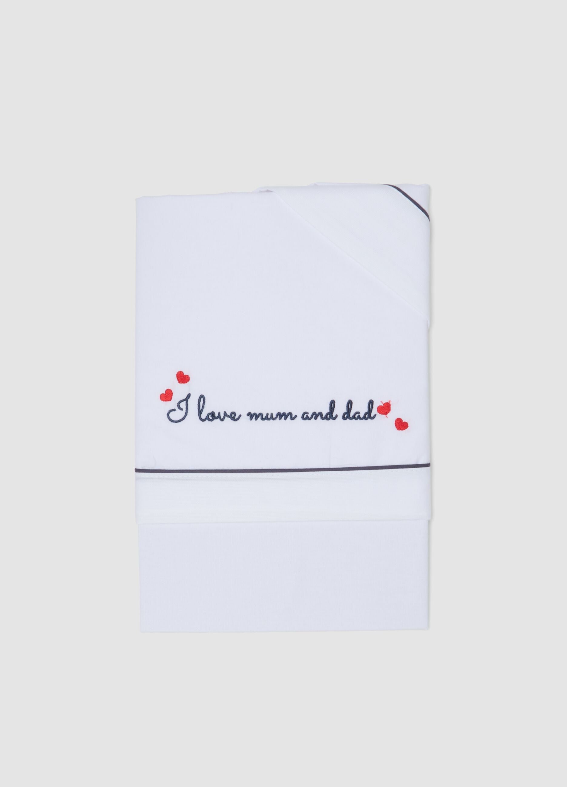 White pure cotton sheet for crib and cot bed