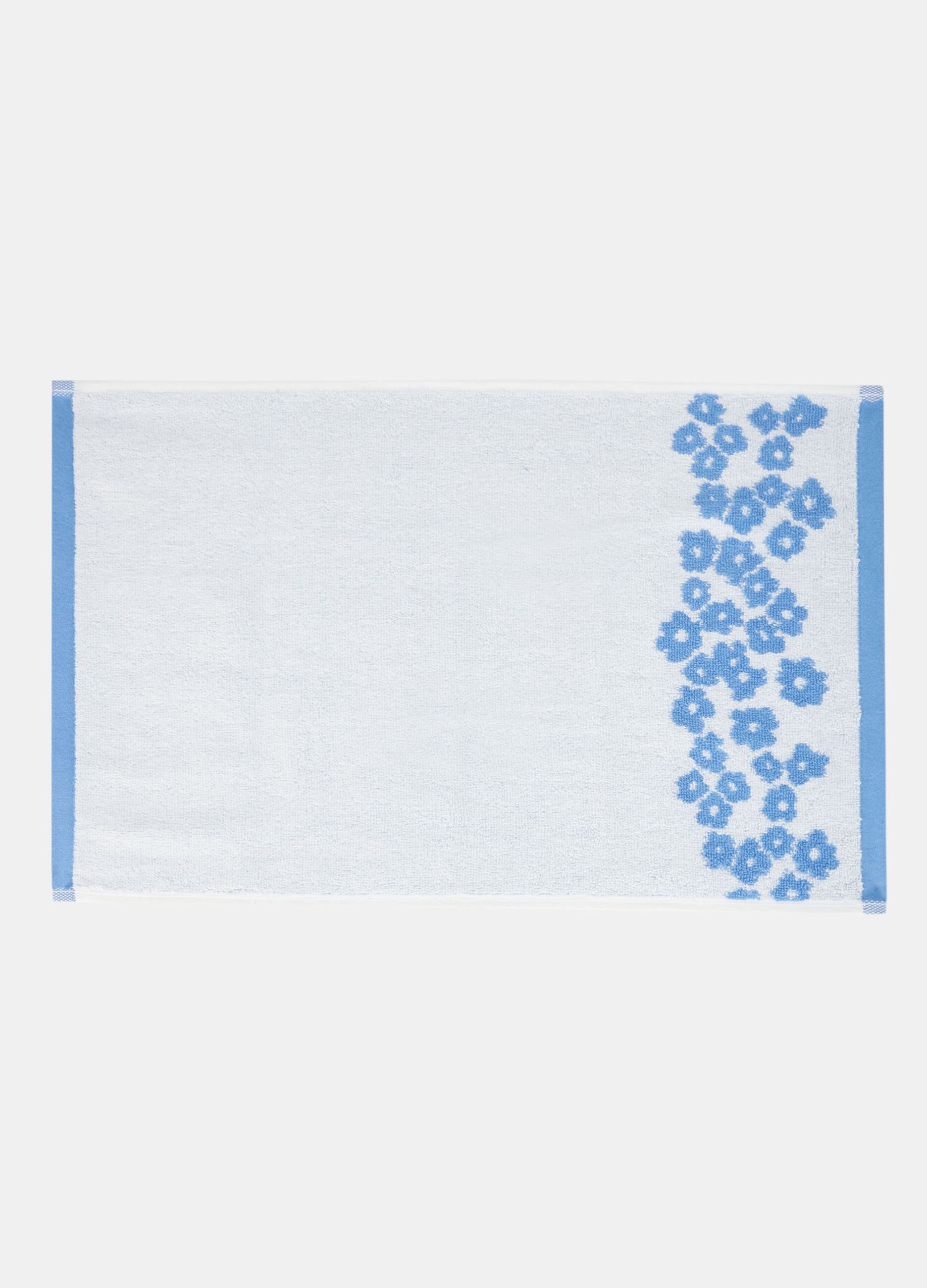 Floral guest towel in cotton