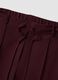 Purple stretch viscose straight-leg trousers_5