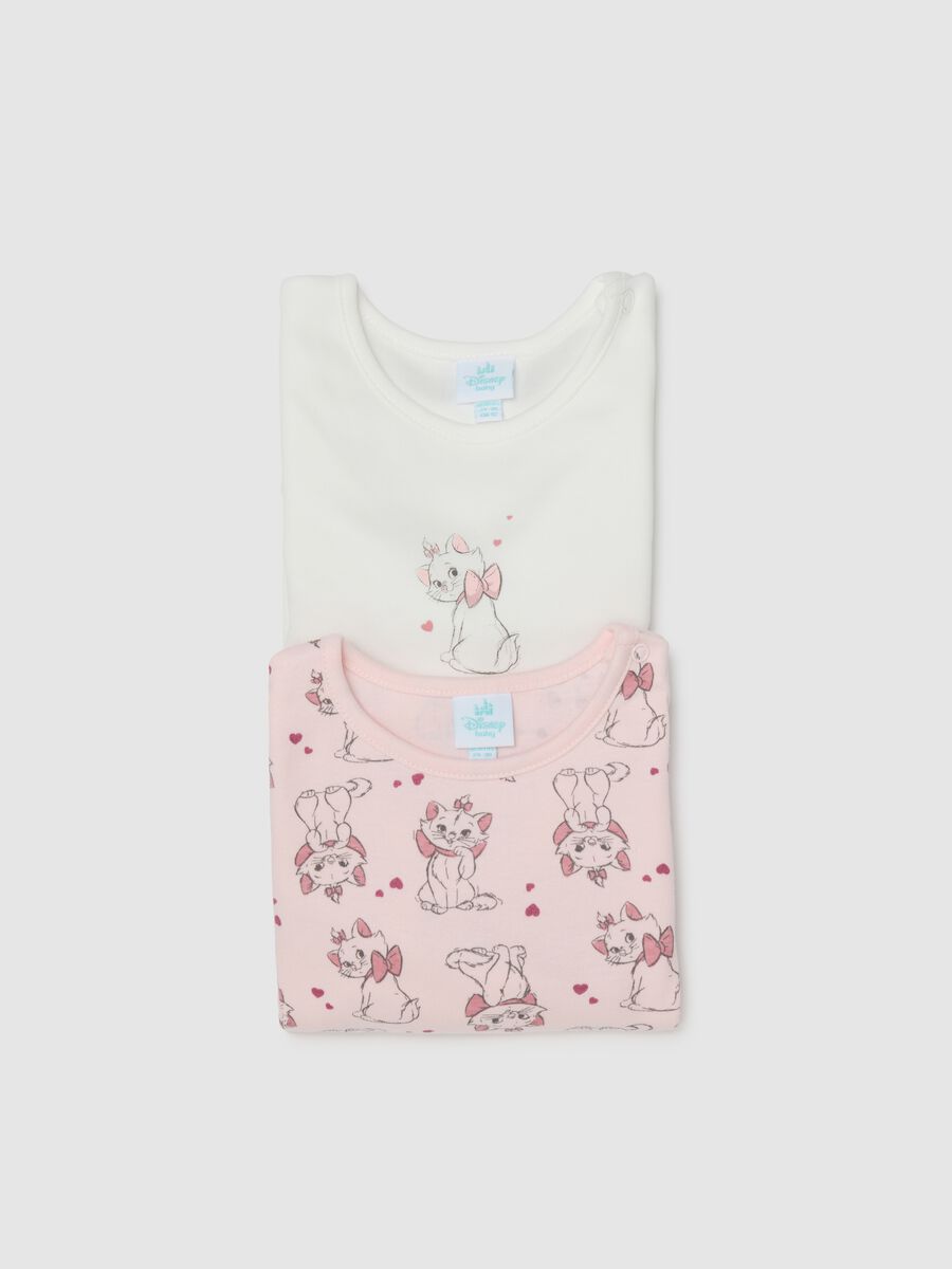 Multi-coloured pure cotton baby bodysuit twin pack_3