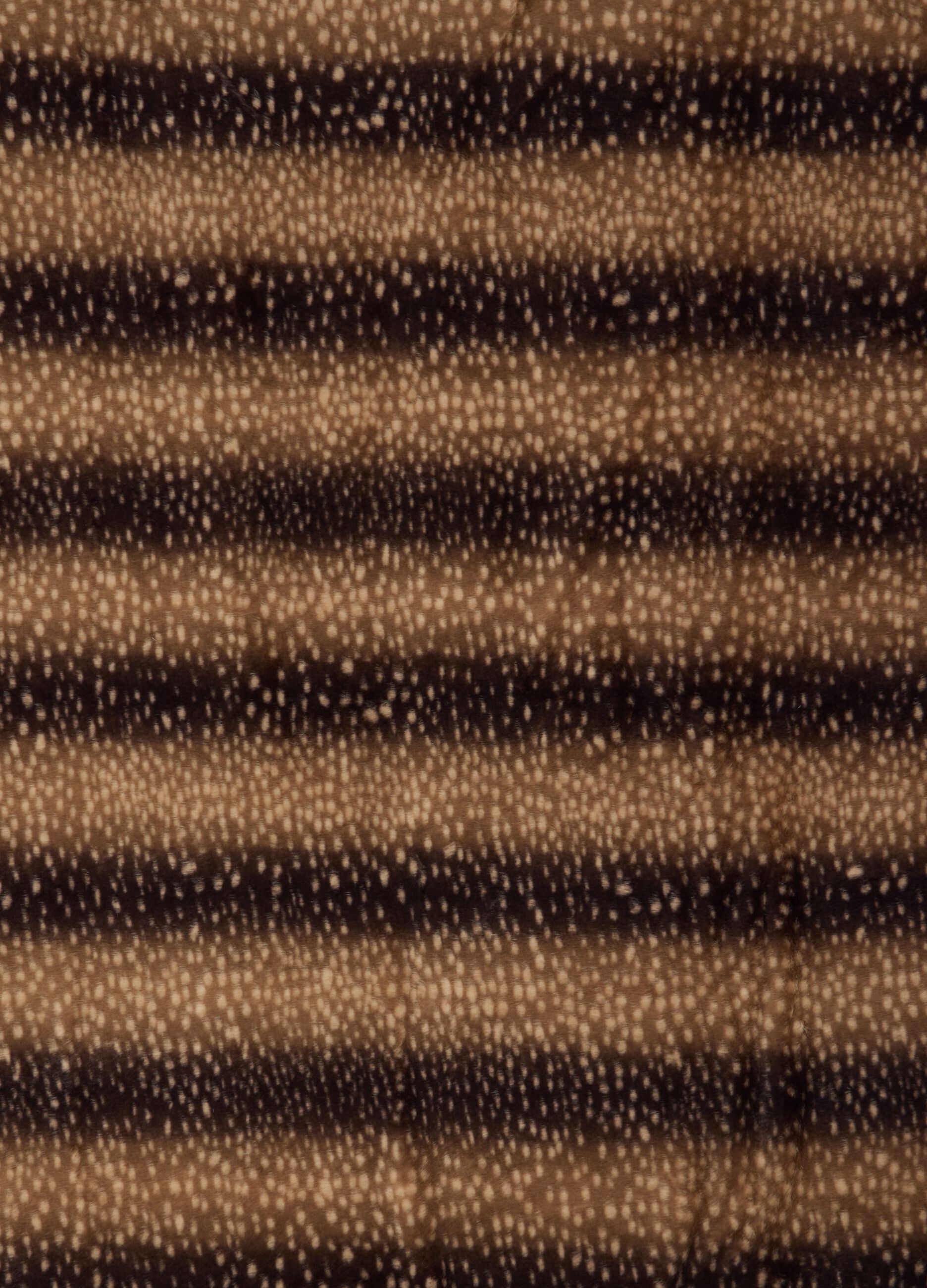 Brown blanket with leopard print