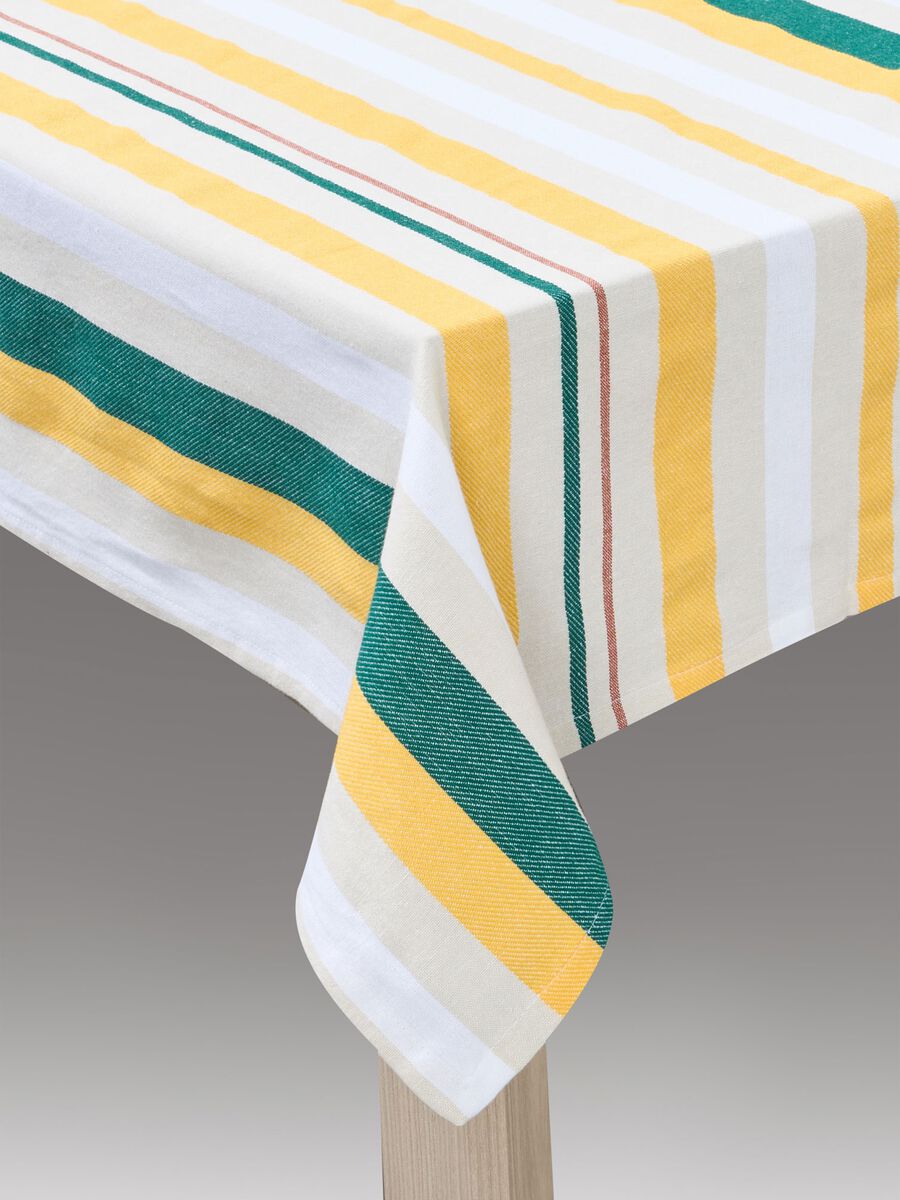 8-Seater tablecloth in multicoloured cotton_0