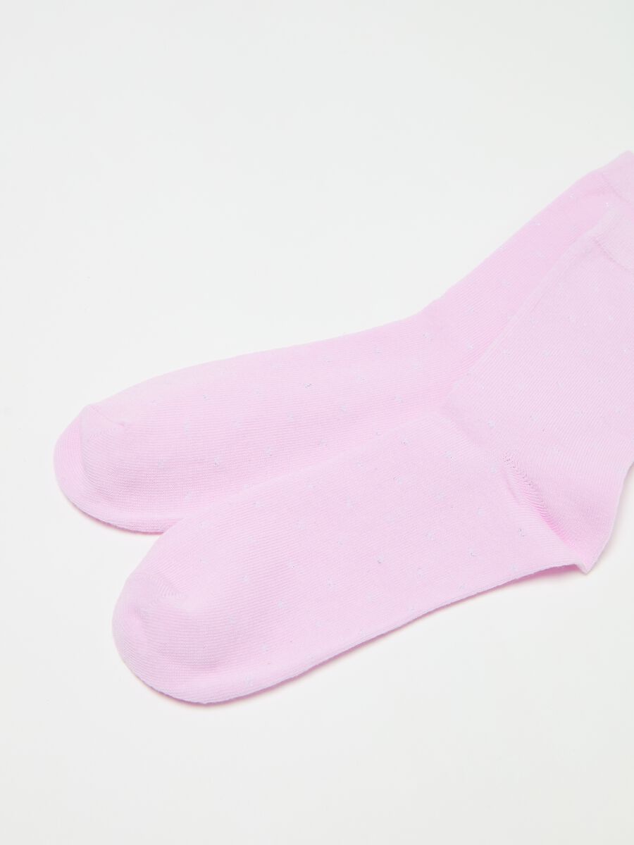 Two-pair pack short socks with lurex_1