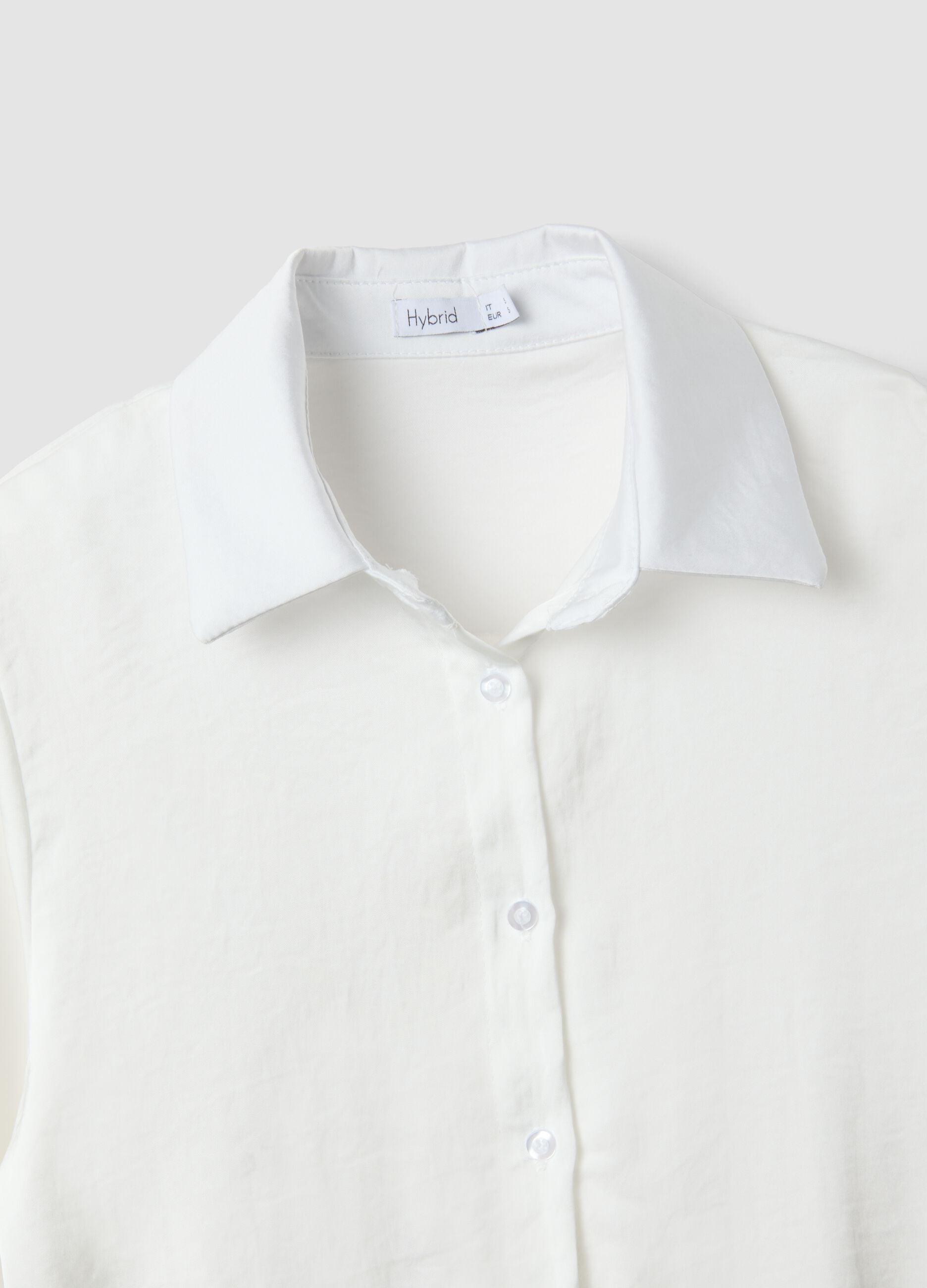 Camicia bianca regular fit con colletto classico