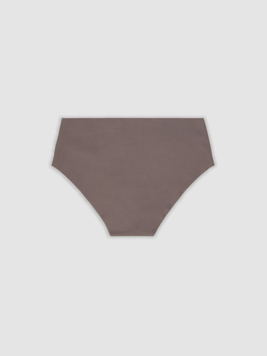 Slip hipster grigio in microfibra elasticizzata con vita regular_6