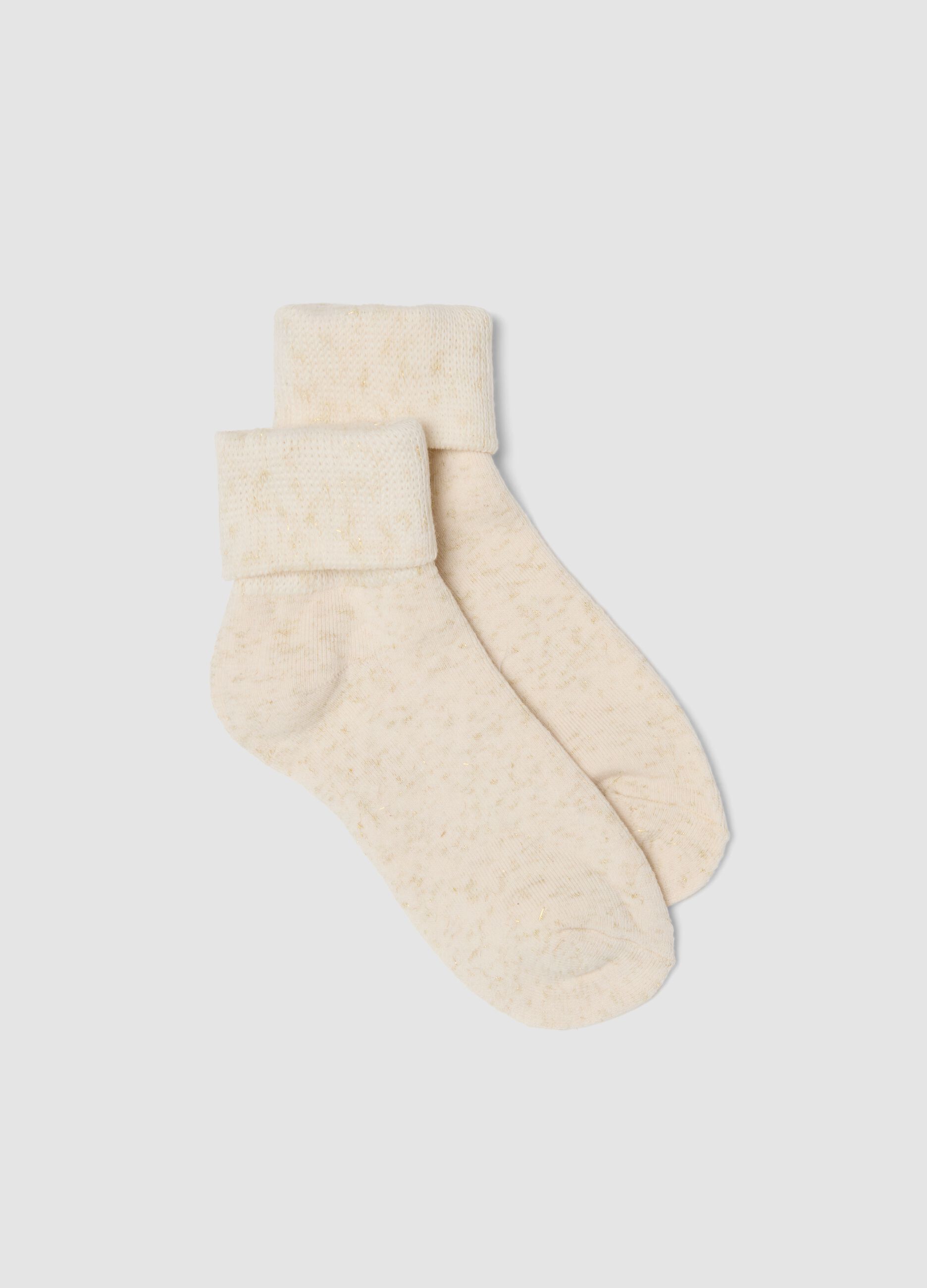 White stretch organic cotton socks
