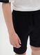 Boys&rsquo; black shorts in 100% cotton with regular fit_1