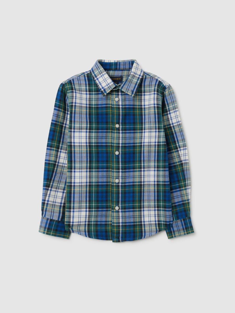 Camicia da bambino in puro cotone multicolor regular fit_3