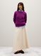 Purple pure cotton regular fit sweater_0