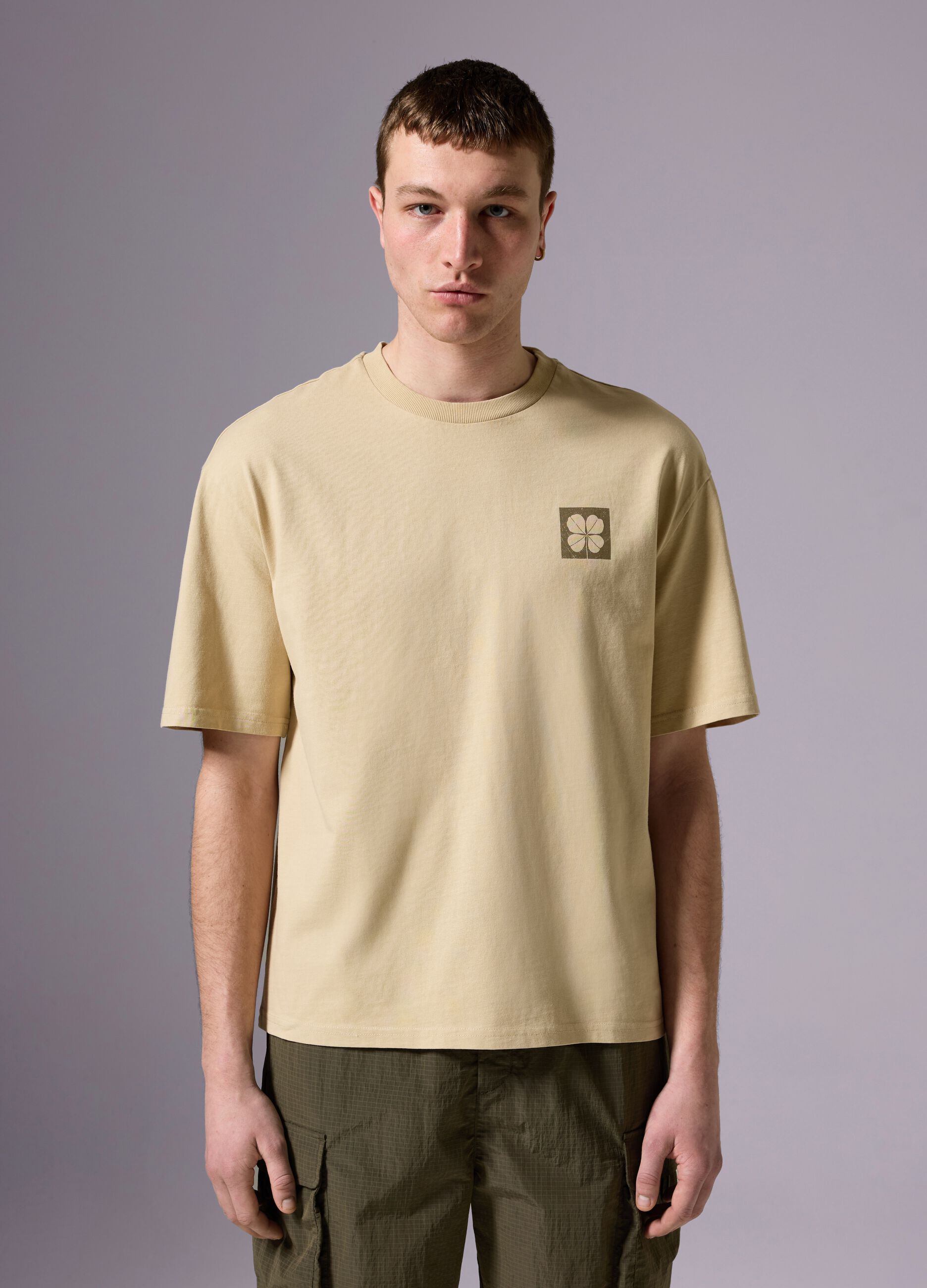 Cotton T-shirt with ALTAVIA print