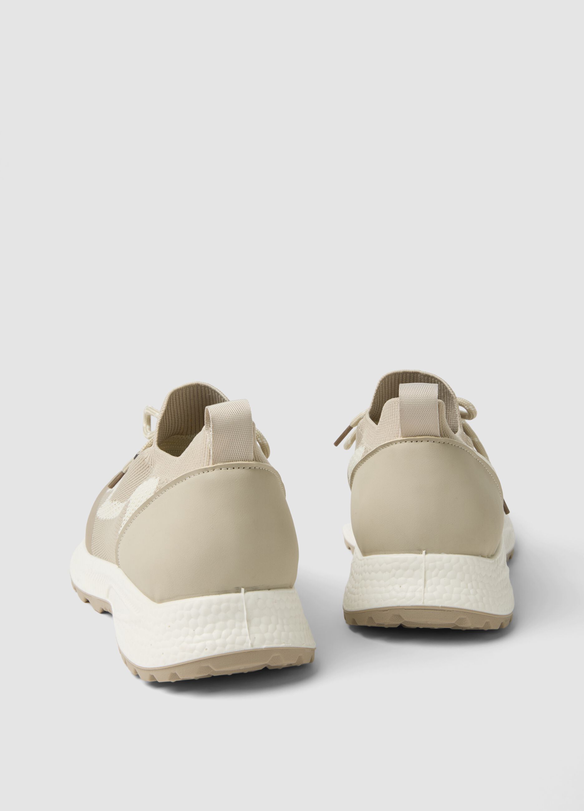 Multicolour sneakers with knitted details