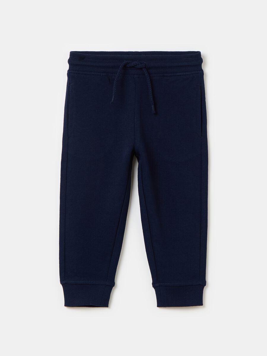 Fleece joggers with drawstring_0