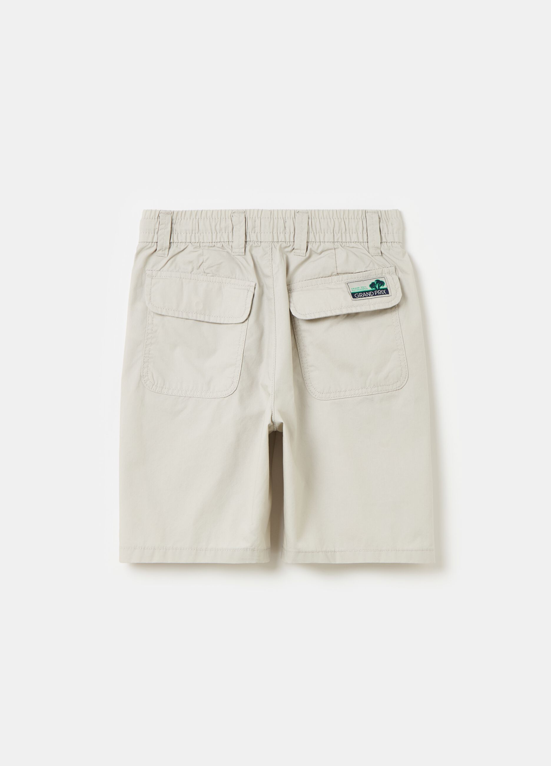 Cotton shorts with drawstring