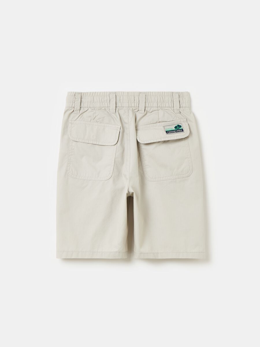 Cotton shorts with drawstring_1