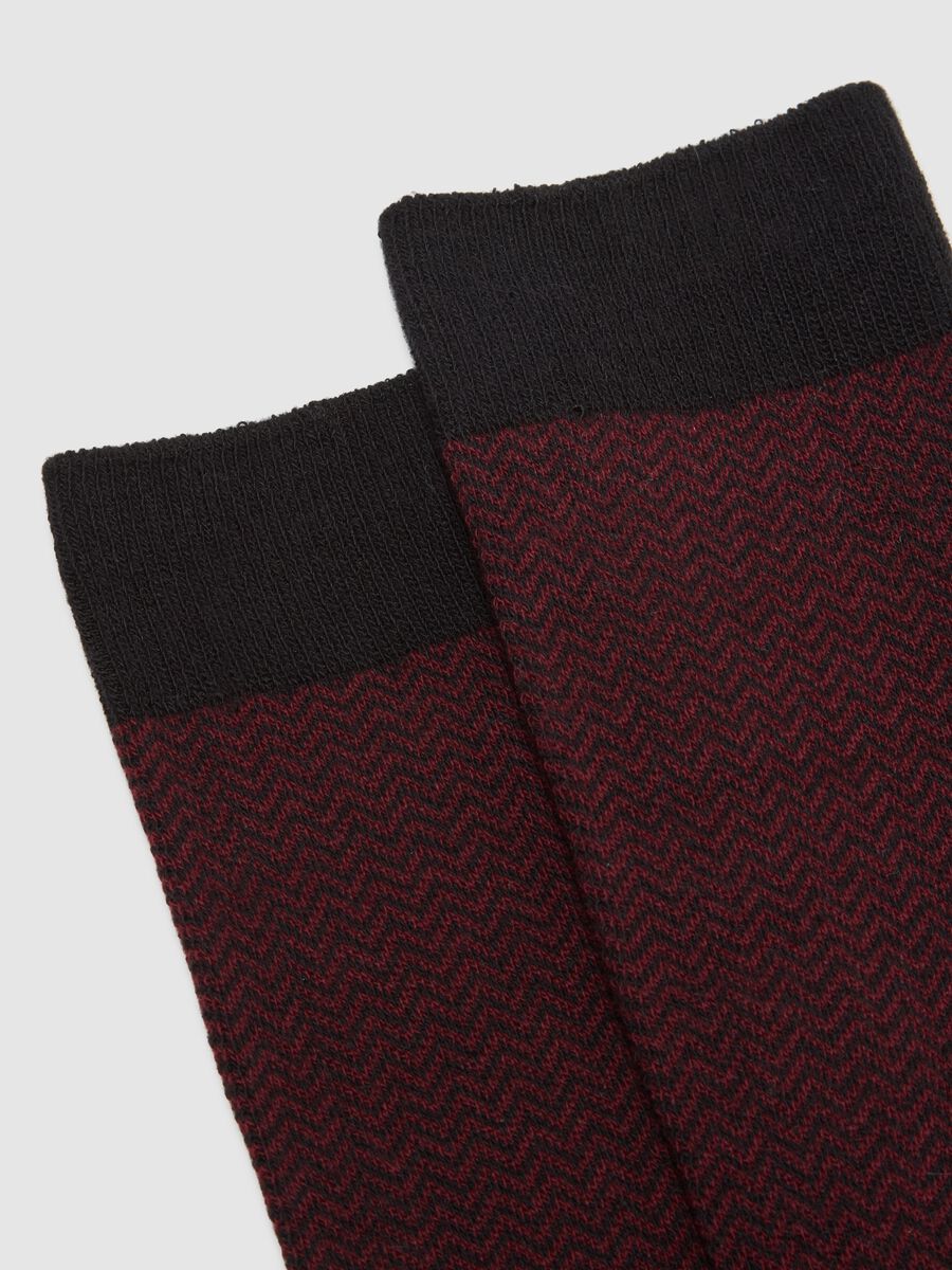 Multicolour cotton blend short socks tripack_2