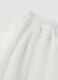 White mesh polka dot skirt for girls_3