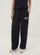 Black regular-fit stretch viscose jersey trousers_1