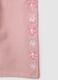 Pink cotton stretch girl trousers with floral embroidery_3