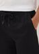 Black organic cotton pyjama shorts_3