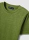 Green pure linen short-sleeve T-shirt, regular fit_5