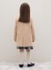 Girls' beige regular fit coat with buttons_1