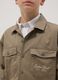 Boys' oversized fit beige pure cotton shirt_1