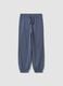 Grey organic cotton jogger trousers for boys, relaxed fit_3