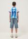 Blue denim cotton-blend boys&rsquo; shorts, regular fit_1