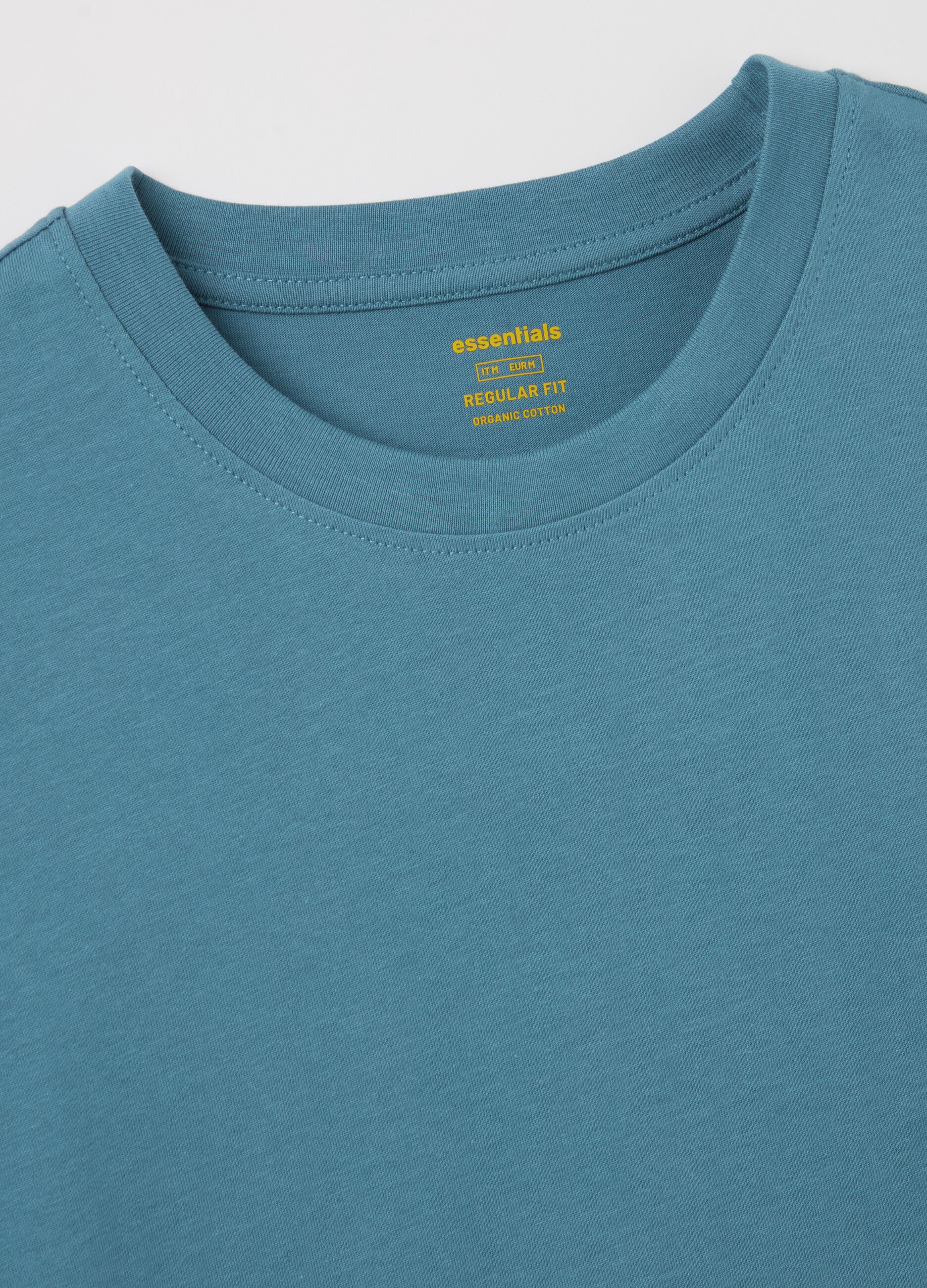 Organic cotton T-shirt with round neck