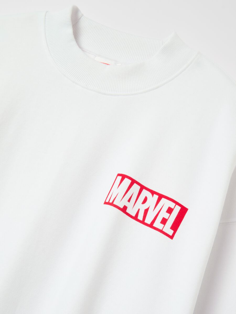 Sweatshirt with Marvel print and round neck_5