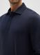 Polo in misto cotone blu regular fit_3