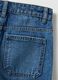 Wide-leg pure cotton blue jeans for children_3