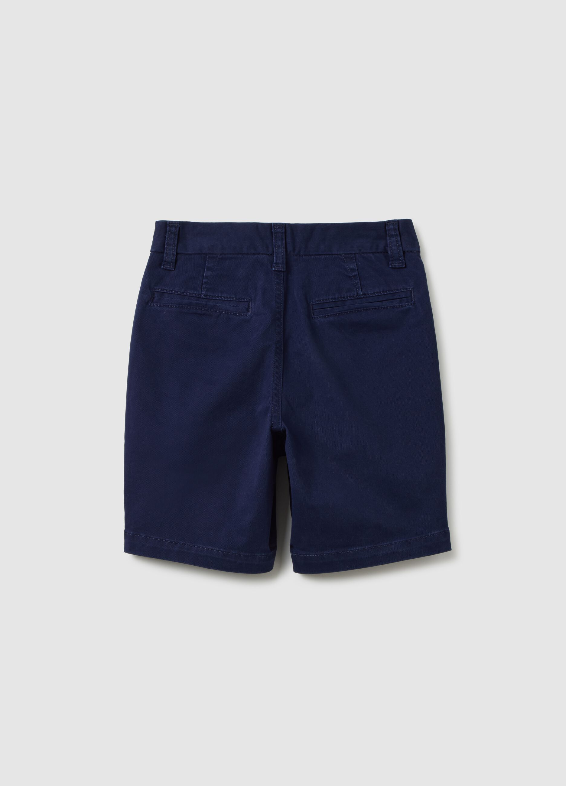 Stretch Cotton Bermuda Shorts