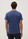 Blue pure cotton regular fit T-shirt_2