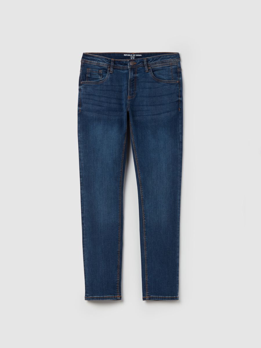 Jeans skinny fit con scoloriture_4