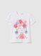 White Cotton Regular Fit Kids' T-shirt_0