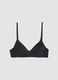 Black Triangle Bikini Top with Removable Padding_0