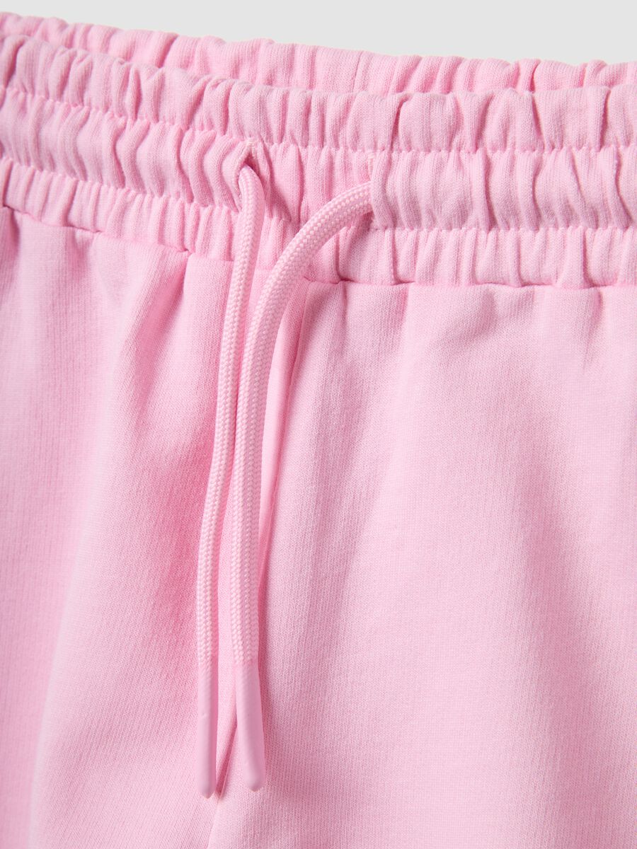 Girls&rsquo; pink pure cotton regular-fit shorts_2