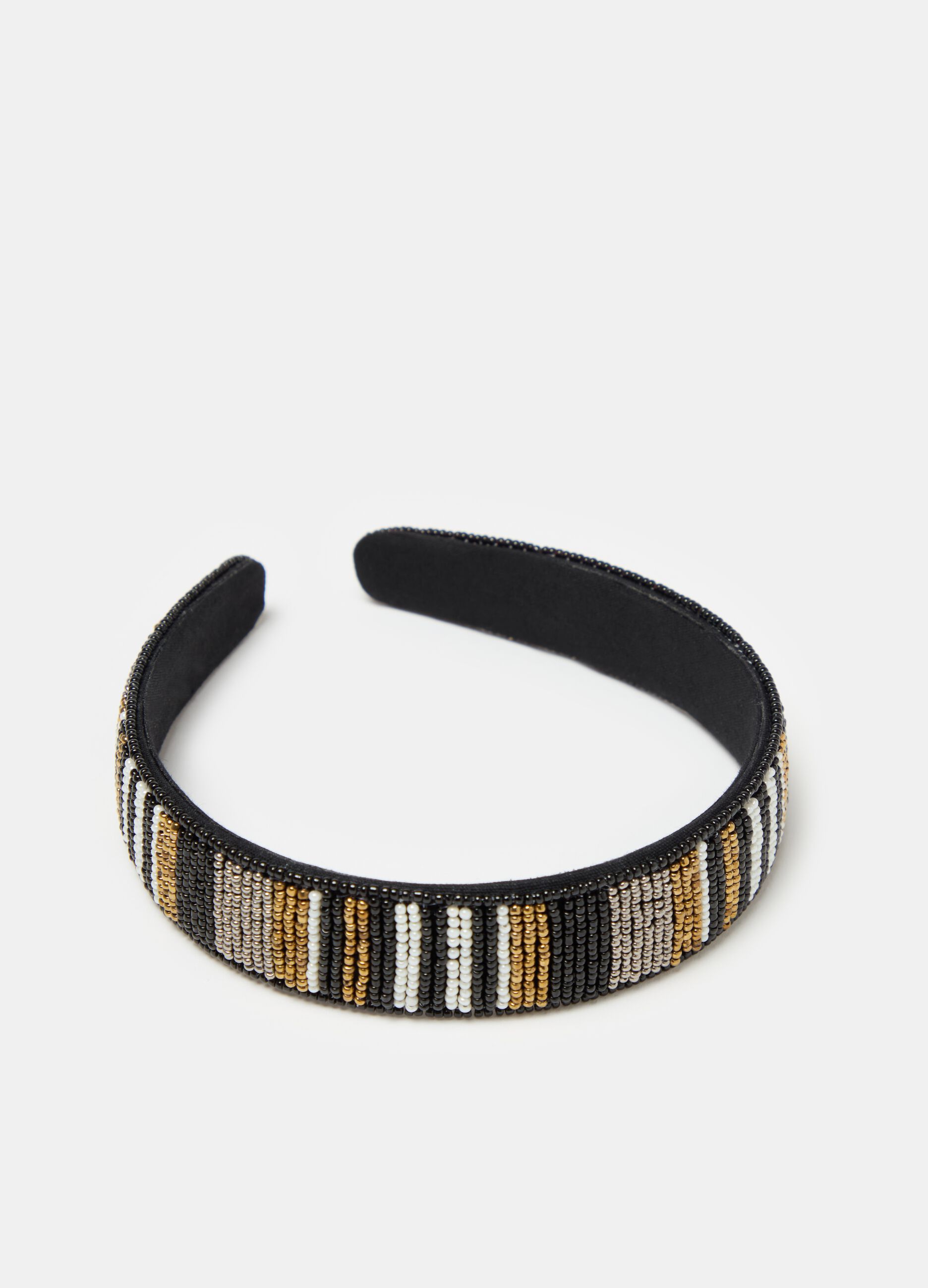 Ethnic-style Alice band with beads