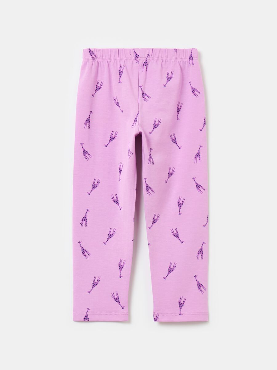 Three-quarter leggings with print_1