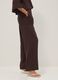 Brown viscose and linen-blend straight-fit trousers_3