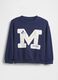 Blue cotton sweatshirt for kids_0