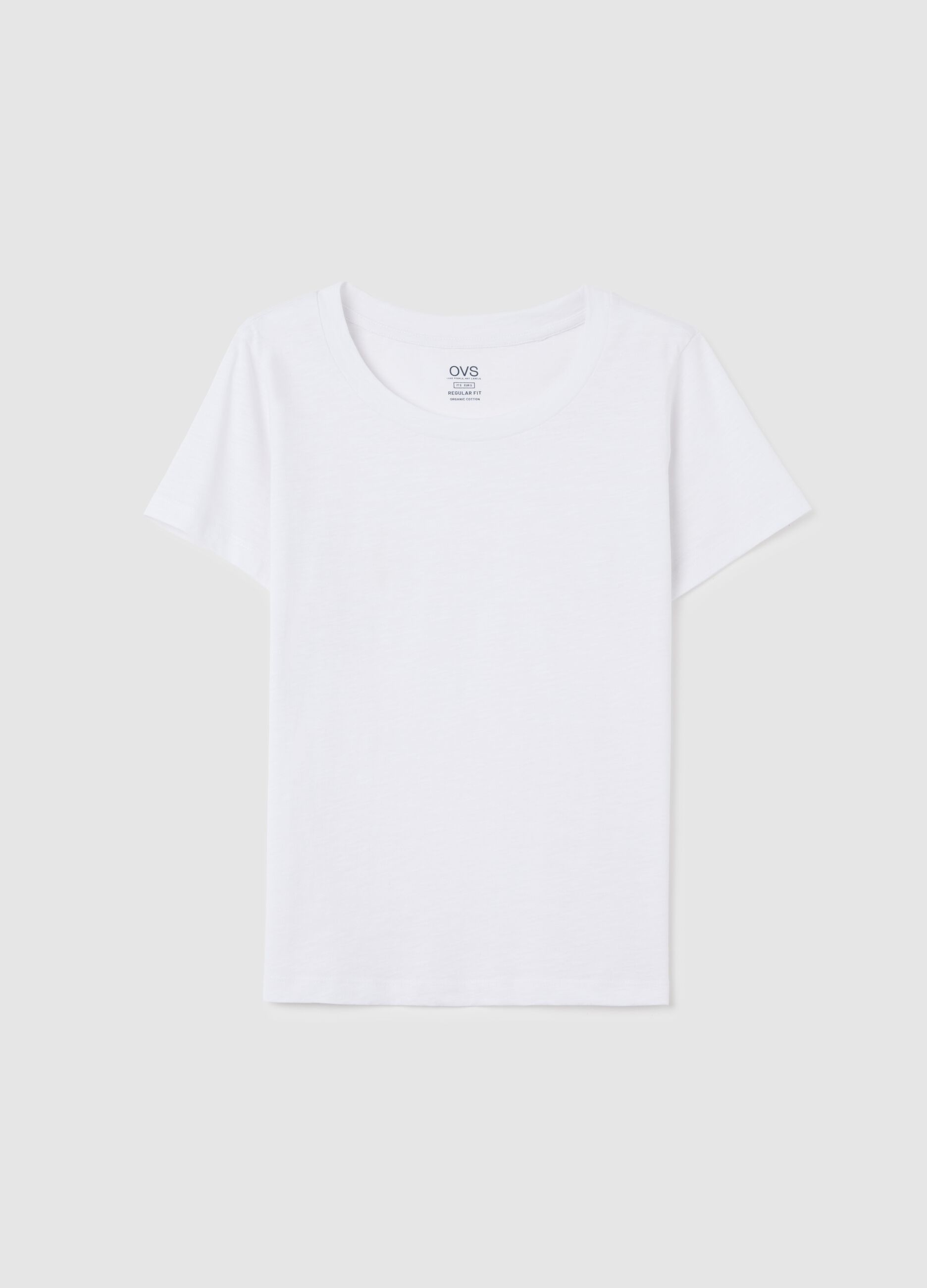 Pure Cotton White T-shirt by Ovs