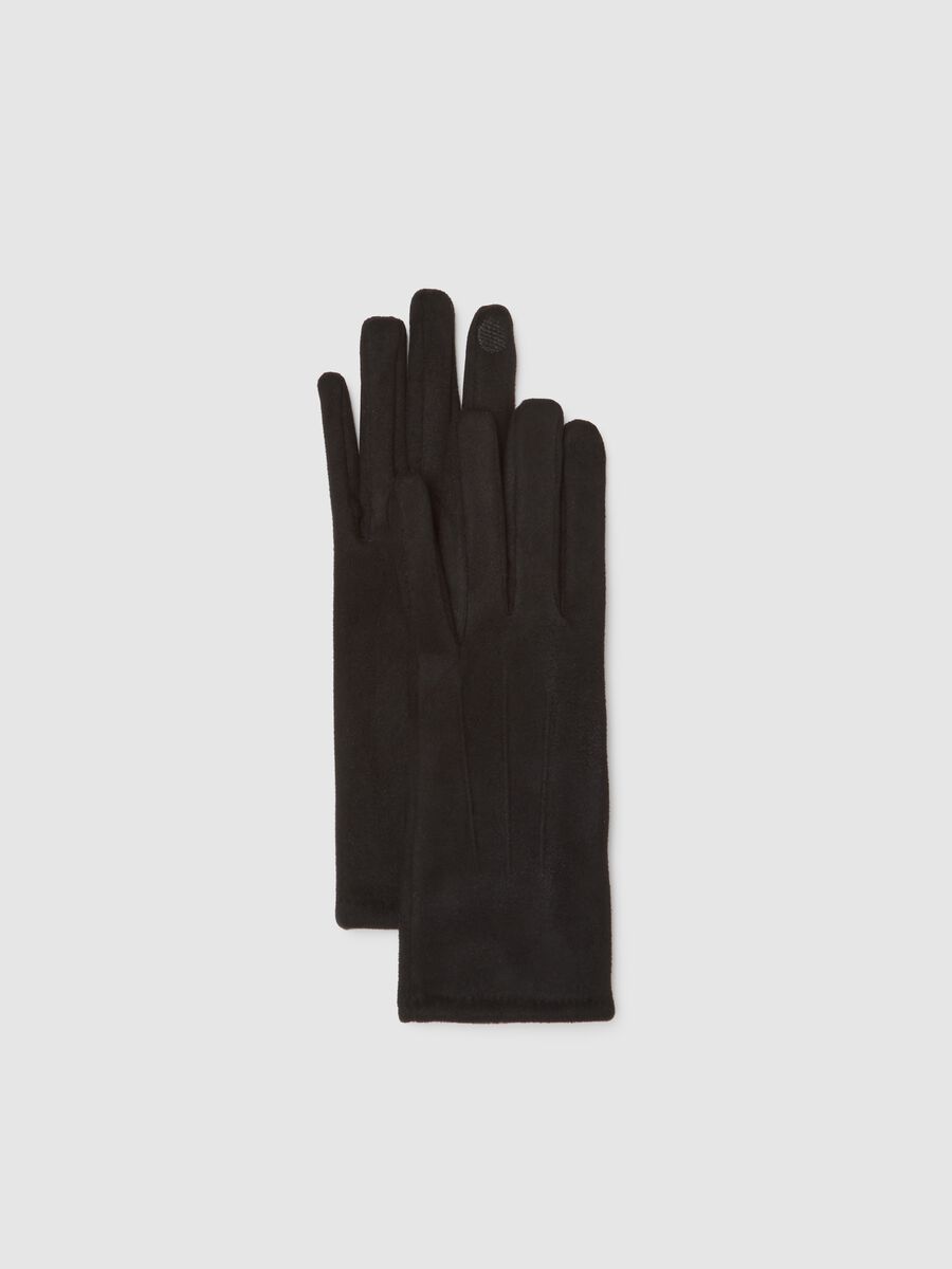 Black fabric gloves_1