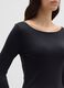 Black Stretch Long Sleeve Top_3