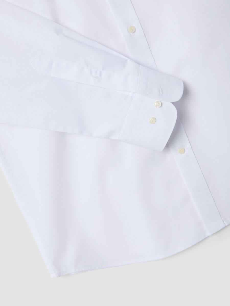 Camicia a maniche lunghe bianca slim fit_5