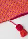 Orange and fuchsia woven clutch_2