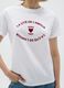 White pure cotton regular fit T-shirt with print_3